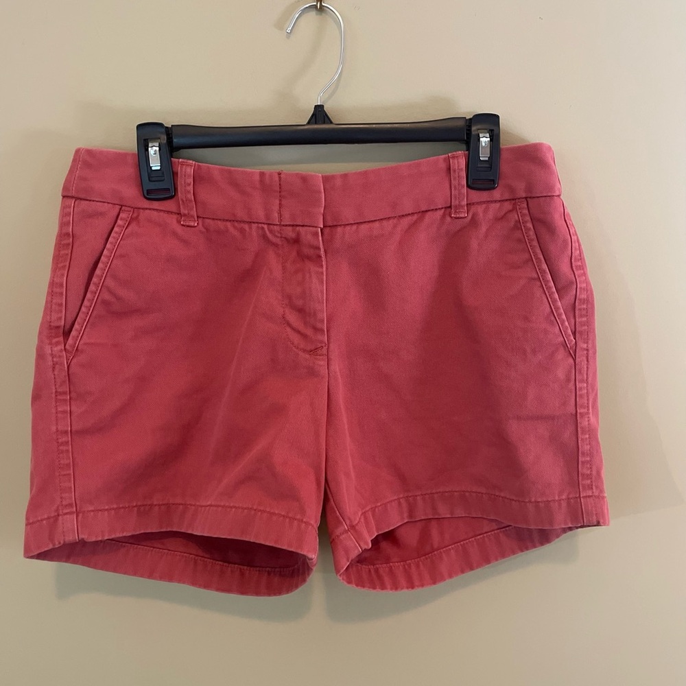 JCREW Women’s Broken in Chino red shorts, size 8